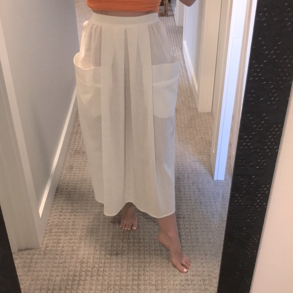 NWT Vintage Lorraine Langlois 100% Cotton High Waist Skirt 10 - Picture 2 of 13